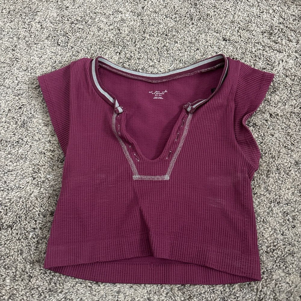 Urban Outfitters Plum Crop Top